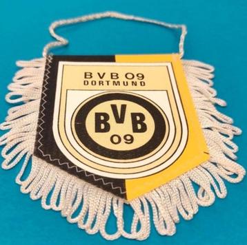 Beau drapeau de football vintage des années 1980 du Borussia