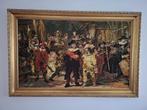 Gobelin Rembrandt De Nachtwacht inclusief lijst, Antiek en Kunst, Ophalen