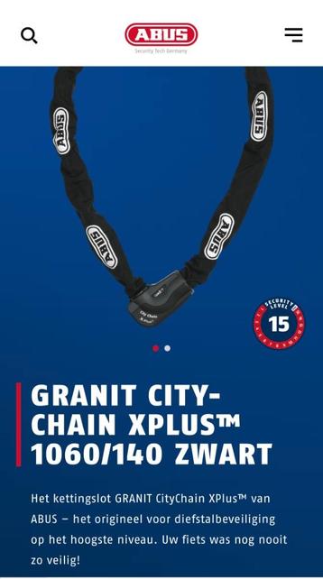 Abus Granite City Chain X Plus 140 cm (ART 3) beschikbaar voor biedingen