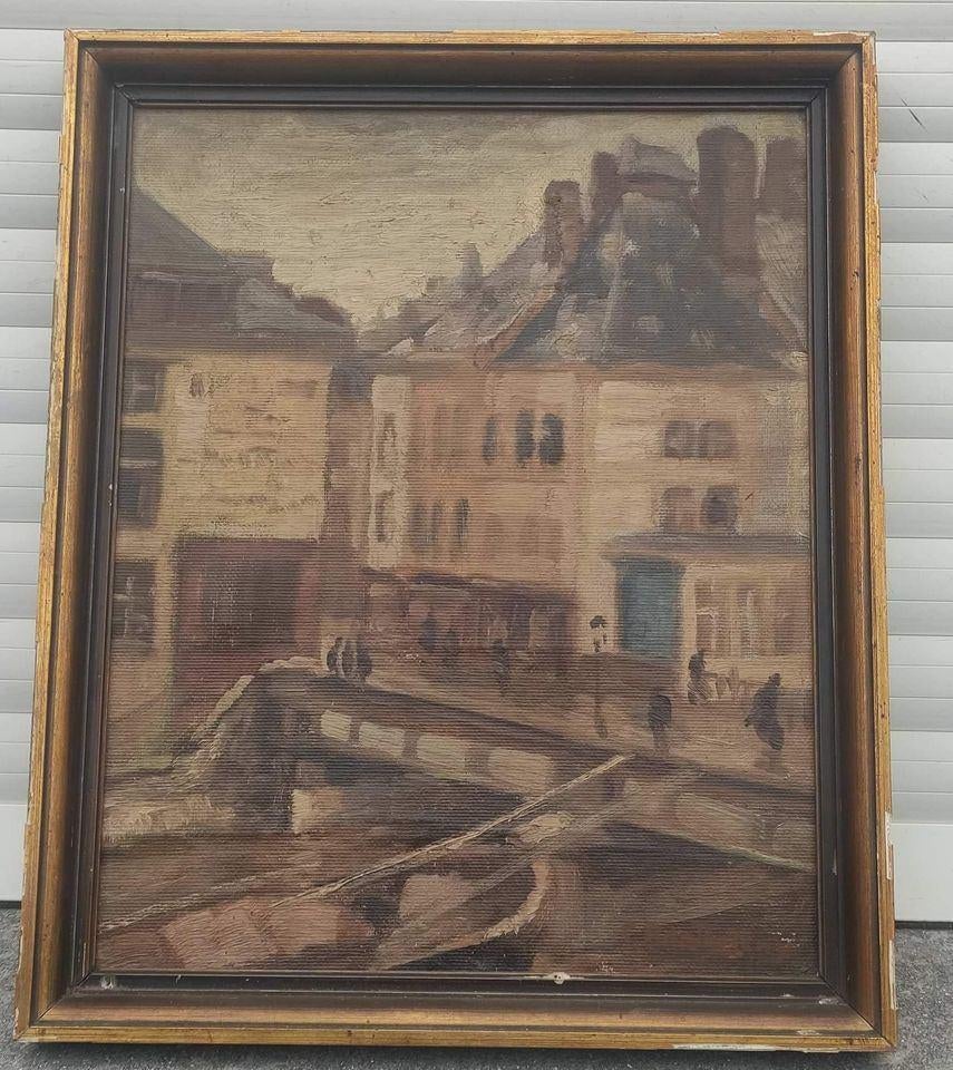 huile sur toile signe camille barthelemy, Antiquités & Art, Art | Peinture | Classique, Enlèvement ou Envoi