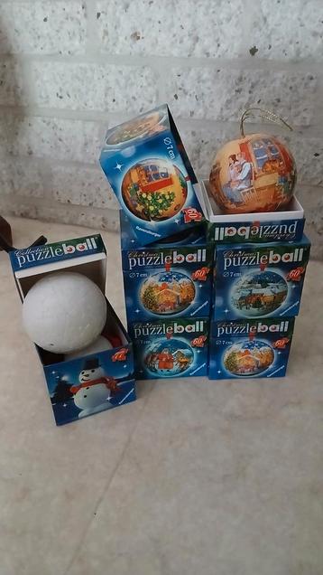 Puzzle ball puzzel kerst ballen + sneeuwmannetje beschikbaar voor biedingen