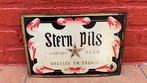 oud Blikken reclame bord Stern Pils, Verzamelen, Merken en Reclamevoorwerpen, Ophalen