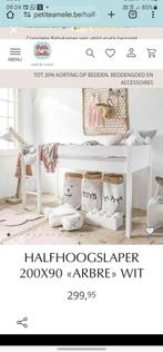 HALFHOOGSLAPER 200X90 «ARBRE II» | WIT, Kinderen en Baby's, Ophalen of Verzenden, Hoogslaper of Stapelbed