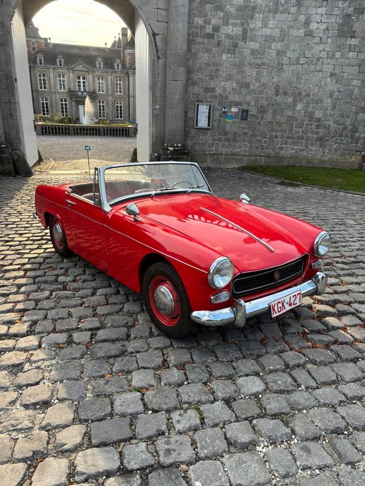 MG Midget 900cm3 1965, Auto's, Oldtimers, Particulier, MG, Benzine, Cabriolet, 3 deurs, Handgeschakeld, Rood, Ophalen