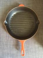 Cousances (nu Le Creuset) : ronde grill pan in gietijzer, Fonte, Plaque céramique, Utilisé, Enlèvement ou Envoi
