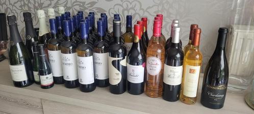 Verschil. wijn in totaal 40st.+ 7 kleintjes gratis TE HAMME, Collections, Vins, France, Enlèvement