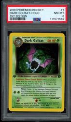 Dark Golbat Holo 1st Edition PSA 8 - 7/82 - Team Rocket 2000, Hobby en Vrije tijd, Verzamelkaartspellen | Pokémon, Verzenden, Zo goed als nieuw