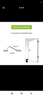 79x200 gegalvaniseerde stalen kelderdeur die recht schuift, Doe-het-zelf en Bouw, Ophalen, Nieuw