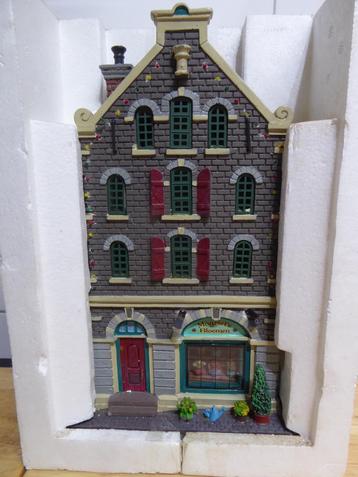 Lemax, village de Noël, façade, canal, maison, fleurs, Divers, Noël, Enlèvement ou Envoi