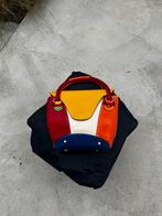 Italiaanse leren handtas, Handtassen en Accessoires, Tassen | Damestassen, Ophalen of Verzenden, Handtas