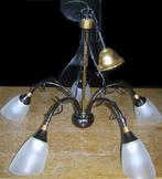 Hanglamp / luchter - zwart- met 5 lampen (Massive), Ophalen, Gebruikt