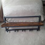 Muurschapje met haakjes, Huis en Inrichting, Woonaccessoires | Kapstokken, Ophalen, Metaal