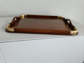 houten dienblad, Huis en Inrichting, Woonaccessoires | Dienbladen, Ophalen, Nieuw, Rechthoekig, Hout