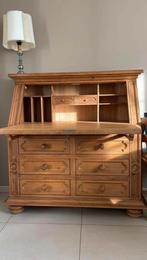 Secretaire wandkast - massief hout, Huis en Inrichting, Ophalen, Zo goed als nieuw