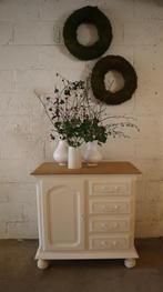 MOOIE MASSIEF EIKEN KAST MET 1 DEUR & 4 LADES, Huis en Inrichting, Ophalen, Gebruikt