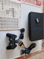 PS2 fat scph 50004, Met 1 controller, Ophalen of Verzenden, Met geheugenkaart, Zo goed als nieuw