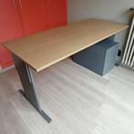 Table de bureau Mewaf couleur hêtre/graphite avec tiroir en, Enlèvement, Réglable en hauteur, Utilisé, Bureau