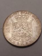 2 frank zilver 1887 VL leopold 2 smalle baard zeer fraai, Postzegels en Munten, Munten | België, Zilver, Ophalen of Verzenden