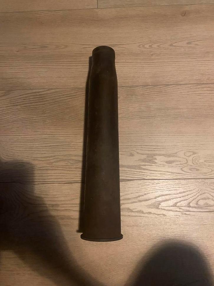 US WW2 stalen 57mm huls, Verzamelen, Militaria | Tweede Wereldoorlog, Verzenden