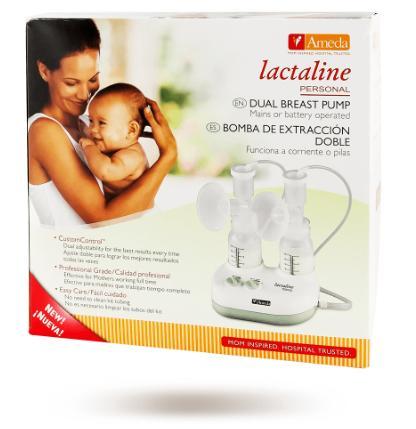 Ameda Lactaline Personal dubbele electrische borstkolf, Kinderen en Baby's, Babyvoeding en Toebehoren, Zo goed als nieuw, Borstkolf