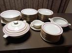 Porseleinen UML servies met goud en roze, Antiek en Kunst, Antiek | Servies compleet, Ophalen