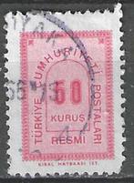 Turkije 1963 - Yvert 85SE - Dienstzegel - 50 k. Rood (ST), Postzegels en Munten, Verzenden, Gestempeld