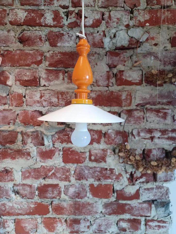 Vintage oranje lampen, Antiek en Kunst, Curiosa en Brocante, Ophalen