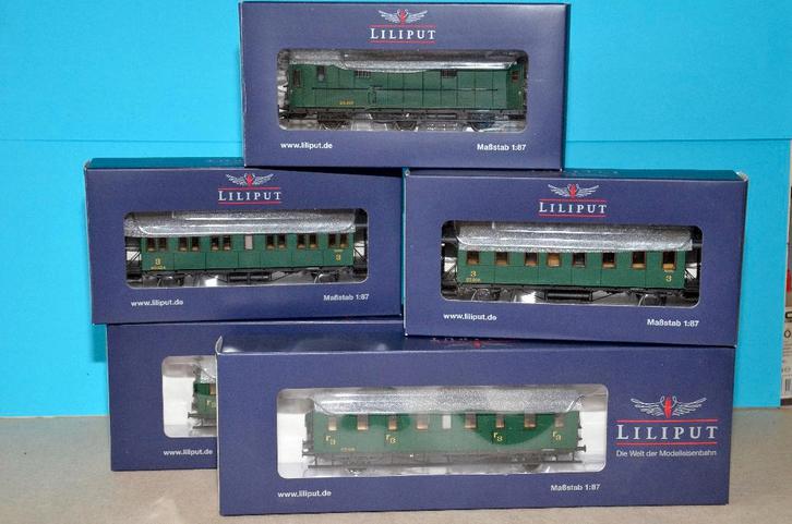 LILIPUT HO RAME 5 VOITURES SNCB EPOQUE 2 NEW+BOX, Hobby & Loisirs créatifs, Trains miniatures | HO, Neuf, Set de Trains, Liliput