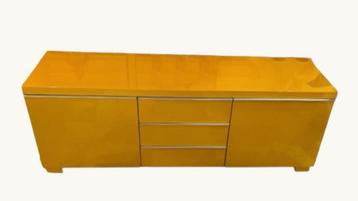 Vintage TV kast Ikea Besta geel hoogglans beschikbaar voor biedingen