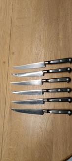 Sabatier Diamant — 6 steakmessen, Huis en Inrichting, Ophalen of Verzenden, Gebruikt, Inox of Chroom, Los bestek