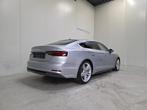 Audi A5 Sportback 1.4 TFSI Autom. - GPS - Topstaat! 1Ste Ei, Argent ou Gris, Achat, 0 kg, Noir