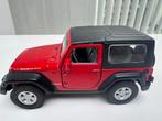 Jeep Wrangler Rubicon rood- merk Welly, Hobby en Vrije tijd, Ophalen of Verzenden, Gebruikt, Welly