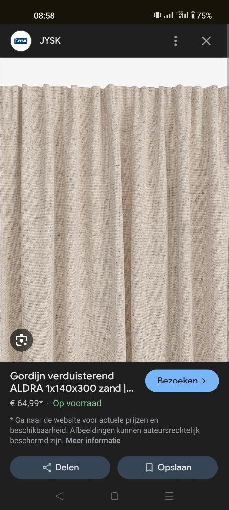 2 x nieuwe verduisterende gordijnen 140 x 175, Huis en Inrichting, Stoffering | Gordijnen en Lamellen, Nieuw, 150 tot 200 cm, 100 tot 150 cm