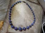 Vintage ketting van Murano-glazen kralen, Handtassen en Accessoires, Ophalen of Verzenden, Blauw