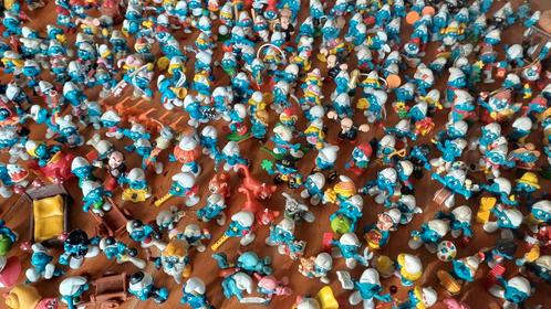 schleich bully kinder et autres, Verzamelen, Smurfen, Gebruikt
