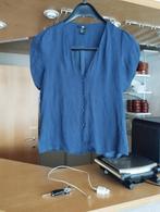 blauw bloesje van H&M - 34 - 4€, Vêtements | Femmes, Blouses & Tuniques, Taille 34 (XS) ou plus petite, Bleu, Porté, H&M