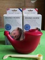 NEUSSPOELER Rhino Horn ROOD - NIEUWE NETIPOT, Sport en Fitness, Ophalen of Verzenden, Nieuw, Lichaamsverzorging