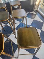 Tabourets dorés., Maison & Meubles, Enlèvement, Métal, Avec repose-pieds