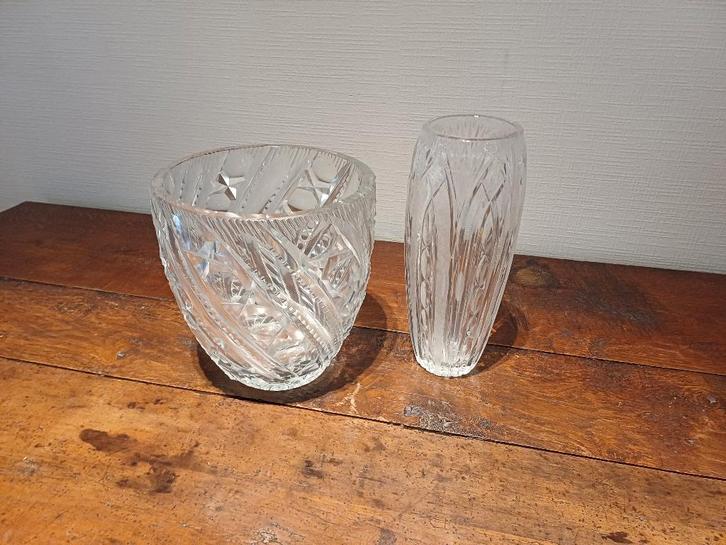 Kristallen vazen, Antiquités & Art, Antiquités | Verre & Cristal, Enlèvement