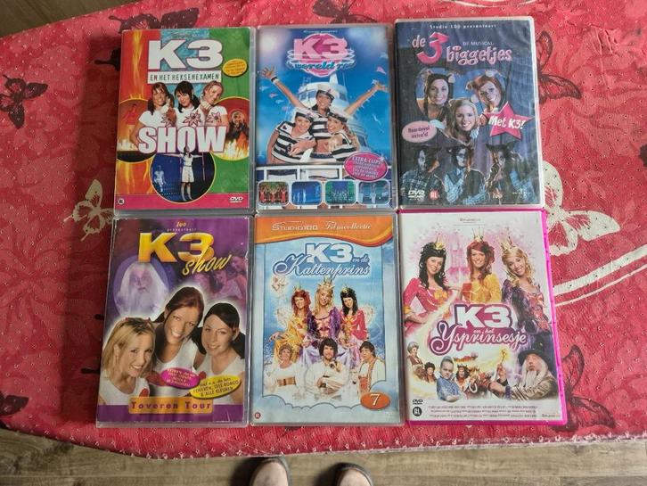 6 dvd van k3 met de originele bezetting, Cd's en Dvd's, Dvd's | Kinderen en Jeugd, Ophalen of Verzenden