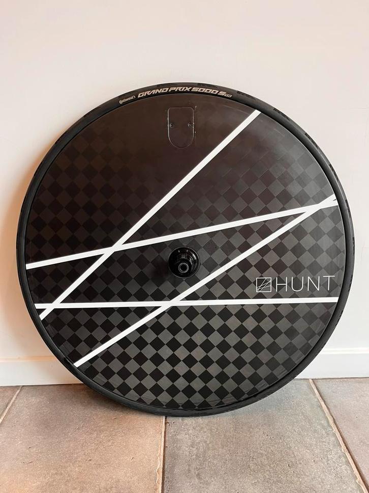 Hunt TT disc wiel (schijfrem), Fietsen en Brommers, Fietsonderdelen, Zo goed als nieuw, Racefiets, Wiel, Ophalen