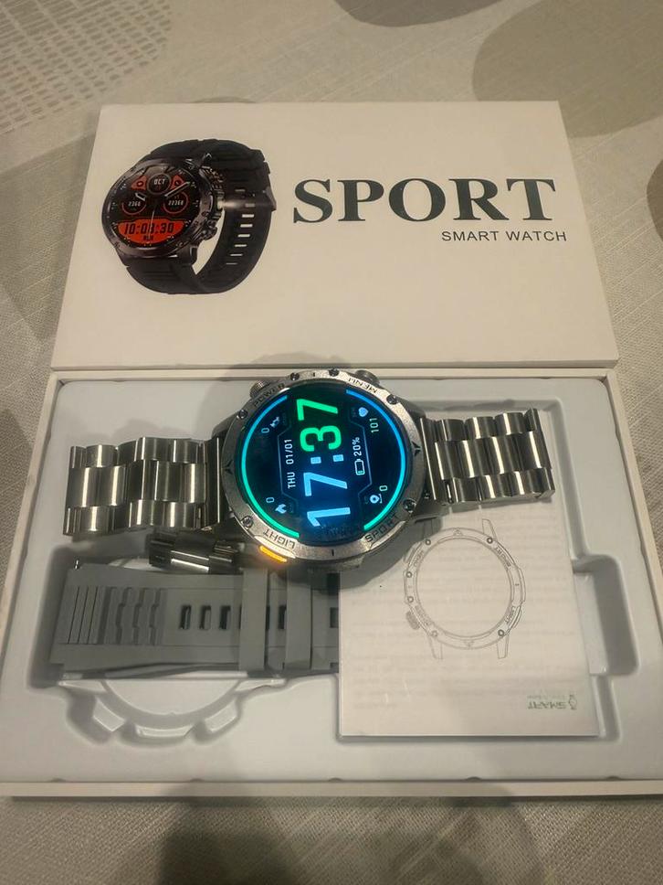 ios/android t-rex3 ultra smartwatch model 2025, Handtassen en Accessoires, Smartwatches, Zo goed als nieuw, Android, GPS, Ophalen