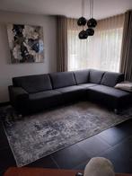 Stoffen hoeksalon, grijs (coal), zetel 290X200, Huis en Inrichting, Ophalen, Gebruikt, Stof, Modern