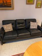 Drie-zit zwart, Huis en Inrichting, Zetels | Zetels, Ophalen, Gebruikt, Driepersoons, Rechte bank