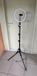 Ringlamp met Statief, Audio, Tv en Foto, Ophalen, Zo goed als nieuw, Lamp of Flitsset