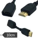 HDMI Kabel - lang 10 cm - Verlengkabel - Kleur Zwart - 0,1 m, Ophalen of Verzenden, Nieuw