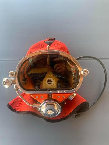 Antiquité de marine, casque et matériel de scaphandrier, mat, Enlèvement ou Envoi, Utilisé, Autres types