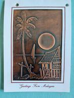 wenskaart uit Maleisië in koper, Verzenden