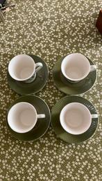 4 tasses à café avec plaque inférieure, Maison & Meubles, Cuisine | Vaisselle, Enlèvement