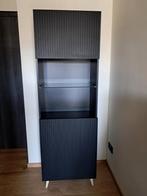 Barkast zwart, H = 182 CM, B = 60 CM, D = 42 CM. 75  euro, Huis en Inrichting, Kasten | Roldeurkasten en Archiefkasten, Ophalen